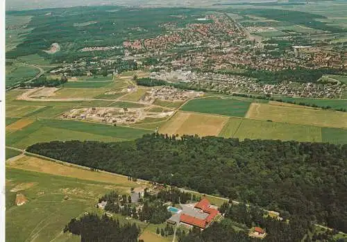 3320 SALZGITTER - SCHÄFERSTUHL, Elisabethstift, Luftaufnahme, 1974