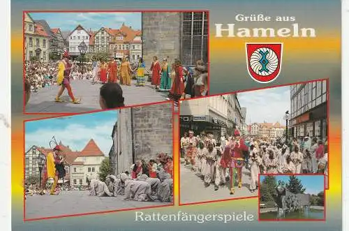 [Ansichtskarte] 3250 HAMELN, Rattenfängerspiele. 