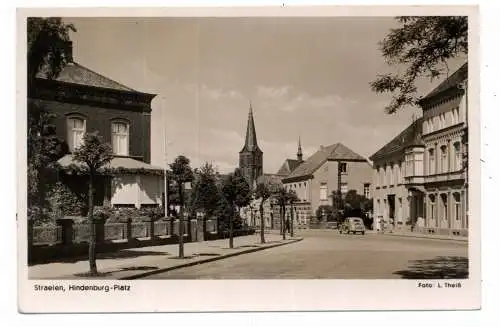 [Ansichtskarte] 4172 STRAELEN, Hindenburg Platz, 1940, Verlag Gunkel. 