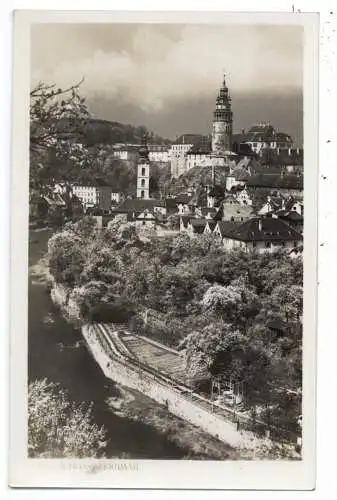BÖHMEN & MÄHREN - BÖHMISCH KRUMMAU / CESKY KRUMLOV, Blick über den Ort, Photo Wolf