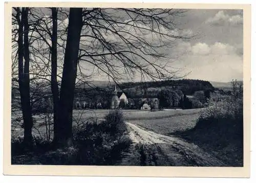 [Ansichtskarte] 4542 TECKLENBURG - LEEDEN, Stift von Waldrand gesehen, Verlag Kreis Tecklenburg, 30er Jahre. 