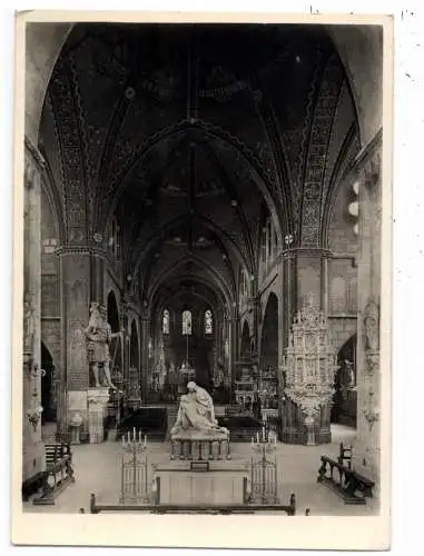[Ansichtskarte] 4400 MÜNSTER, Dom, Mittelschiff nach Osten, 1940, DKV Deutscher Kunst Verlag. 