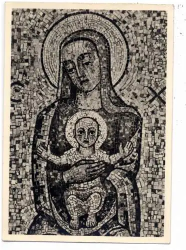 [Ansichtskarte] 4050 MÖNCHENGLADBACH, Krankenhaus Maria Hilf, Mosaik "Maria Heil der Kranken". 
