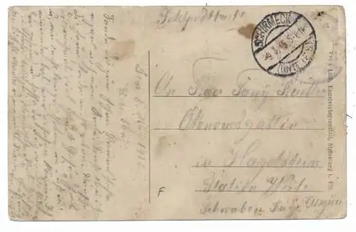 F 67420 SAALES / SAAL, Gesamtansicht 1915, deutsche Feldpost