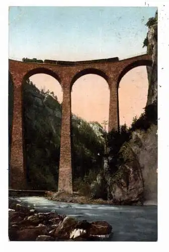 [Ansichtskarte] CH 7477 FILISUR GR, Landwasserviadukt/ Albulabahn, 1913. 