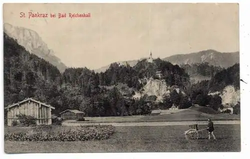 [Ansichtskarte] 8230 BAD REICHENHALL - KARLSTEIN, St. Pankraz, 1910. 