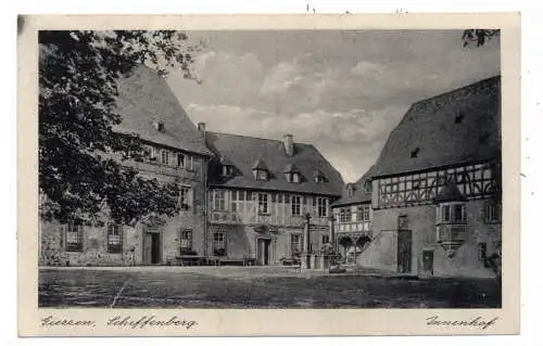 [Ansichtskarte] 6300 GIESSEN, Domäne Schiffenberg, Innenhof. 