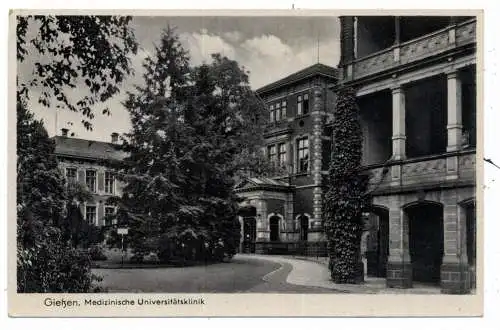 [Ansichtskarte] 6300 GIESSEN, Medizinische Universitätsklinik. 