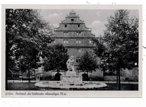[Ansichtskarte] 6300 GIESSEN, Denkmal des Verbandes der ehemaligen 116er. 