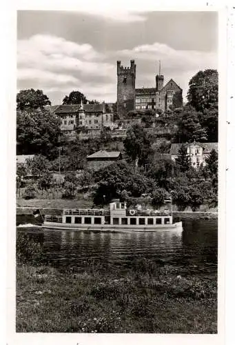 [Ansichtskarte] BINNENSCHIFFE - NECKAR, Personenschiff "HEIDELBERG" vor Neckarsteinach, 1952. 