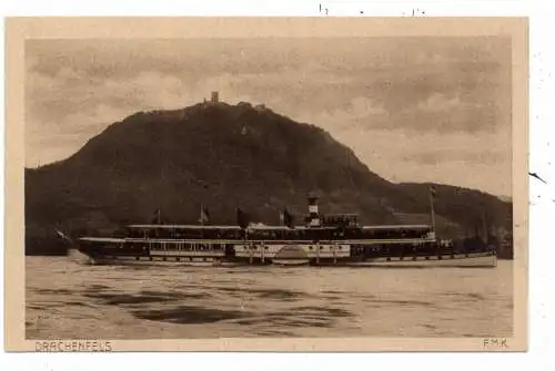 [Ansichtskarte] BINNENSCHIFFE - RHEIN, Köln - Düsseldorfer "LOHENGRIN" vor Königswinter, Verlag Manger - Köln. 