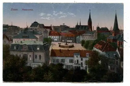 [Ansichtskarte] 4300 ESSEN, Blick über den Burgplatz, 1928. 