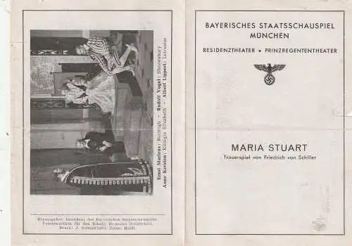 [Ansichtskarte] 8000 MÜNCHEN, Bayerisches Staatsschauspiel, 3 Programmhefte 1943, altersbedingte Erhaltung. 
