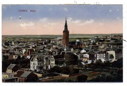 [Ansichtskarte] 5160 DÜREN, Gesamtansicht, Verlag Peters. 