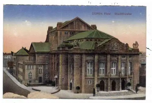 [Ansichtskarte] 5160 DÜREN, Stadttheater, Verlag Peters. 