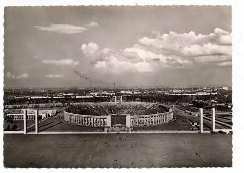 [Ansichtskarte] FUSSBALL - STADION, Olympiastadion Berlin, 1961. 