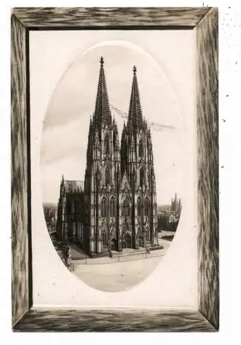 5000 KÖLN, KIRCHEN, KÖLNER DOM im Passepartout - Rahmen, Verlag Becker