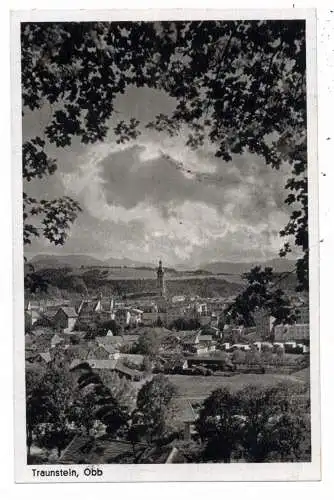 [Ansichtskarte] 8220 TRAUNSTEIN, Blick über den Ort, 1943. 