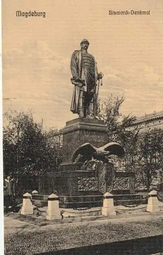 [Ansichtskarte] 0-3000 MAGDEBURG, Bismarck - Denkmal, Verlag Odemar. 