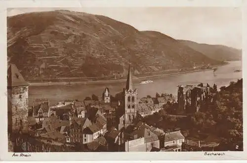 [Ansichtskarte] 6533 BACHARACH, Blick auf den Ort, Verlag Kratz # 2. 