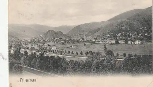[Ansichtskarte] F 68470 FELLERINGEN, Gesamtansicht 1909. 