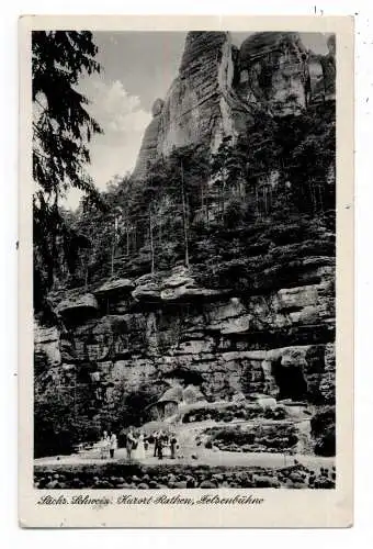 [Ansichtskarte] 0-8234 KURORT RATHEN, Felsenbühne, 1963. 