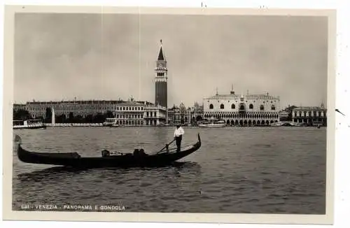 I 30100  VENEZIA / VENEDIG, Panorama e Gondola