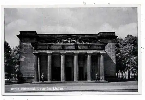 [Ansichtskarte] 1000 BERLIN, Ehrenmal Unter den Linden. 