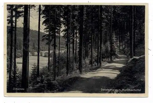 [Ansichtskarte] 0-6300 ILMENAU, Döllstedtweg und Manebachertal, Verlag Schwarz. 