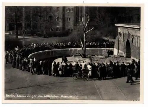 1000 BERLIN, Bärenzwinger am Märkischen Museum, 1955