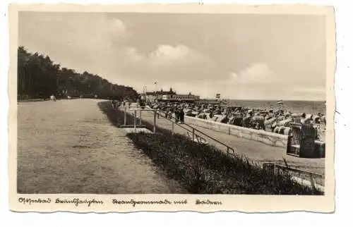 [Ansichtskarte] 0-2565 KÜHLUNGSBORN - BRUNSHAUPTEN, Partie an der Strandpromenade, 1935. 