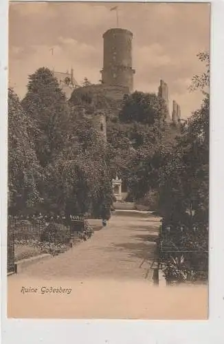 [Ansichtskarte] 5300 BONN - BAD GODESBERG, Burgfriedhof unterhalb der Godesburg, 1904. 