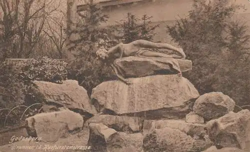 [Ansichtskarte] 5300 BONN - BAD GODESBERG, Brunnen in der Kurfürstenstrasse. 