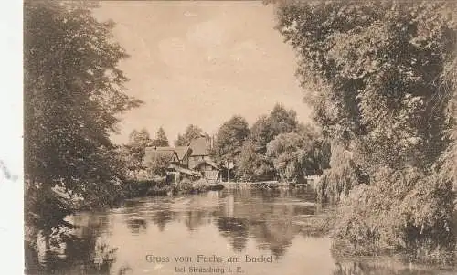 [Ansichtskarte] F 67000 STRASSBURG  - RUPPRECHTSAU, Restaurant "Fuchs am Buckel", 1907. 