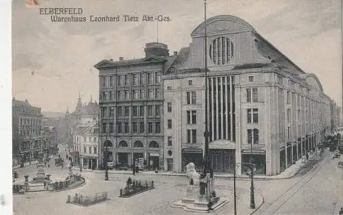 [Ansichtskarte] 5600 WUPPERTAL - ELBERFELD, Warenhaus Leonhard Tietz (Kaufhof),  191... 