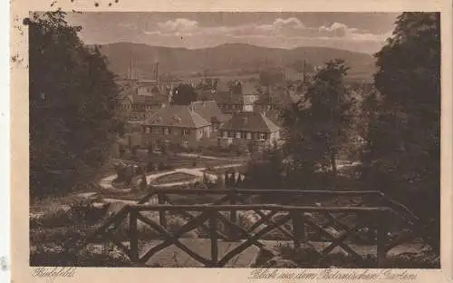 [Ansichtskarte] 4800 BIELEFELD, Blick aus dem Botanischen Garten, 1913. 