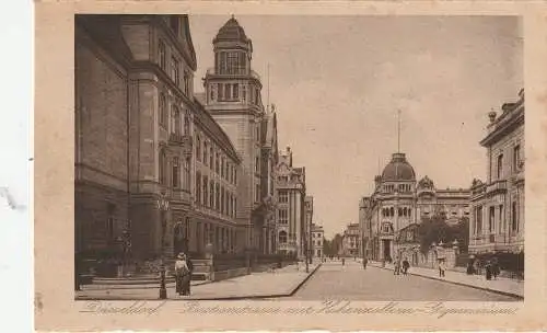 4000 DÜSSELDORF - CARLSTADT, Bastionstrasse, Hohenzollern Gymnasium, 1921