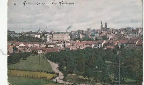 [Ansichtskarte] 6780 PIRMASENS, Gesamtansicht 1919, Farbenphotographie nach Hildenbrand. 