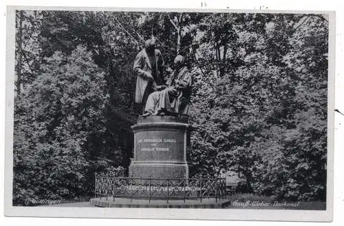 [Ansichtskarte] 3400 GÖTTINGEN, Gauß - Weber - Denkmal. 