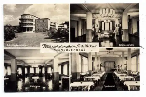 0-4300 QUEDLINBURG - GERNRODE, FDGB - Erholungsheim FRITZ HECKERT, 1969