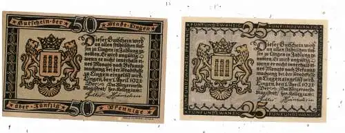 NOTGELD SERIENSCHEIN LINGEN