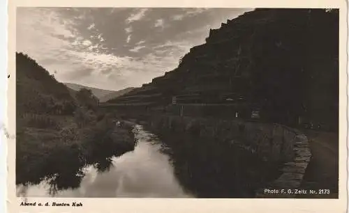 [Ansichtskarte] 5483 BAD NEUENAHR - AHRWEILER - WALPORZHEIM, Abend an der Bunte Kuh. 