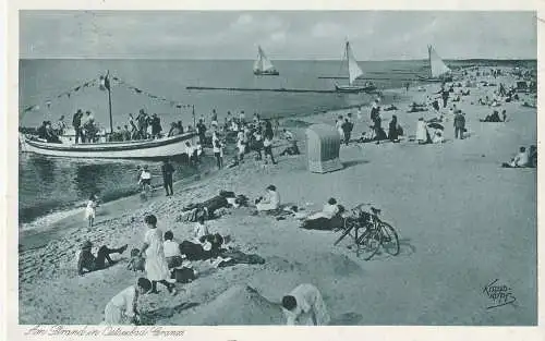 OSTPREUSSEN - CRANZ / SELENOGRADSK,  Strandleben, Ausflugsfahrten, 1934, Verlag Krauskopf