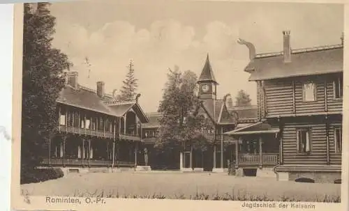 OSTPREUSSEN - ROMINTEN / KRASNOLESSJE, Jagdschloß der Kaiserin, 1923, Verlag Perling