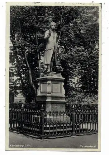 [Ansichtskarte] OSTPREUSSEN - KÖNIGSBERG / KALININGRAD, Kantdenkmal, VDA - Sonderstempel 1935. 