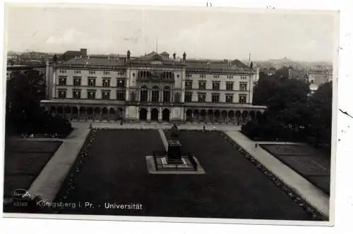 [Ansichtskarte] OSTPREUSSEN - KÖNIGSBERG / KALININGRAD, Universität, 1932, Verlag Stengel. 