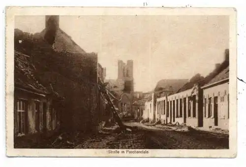 B 8980 ZONNEBEKE - PASSENDALE, Zerstörungen 1. Weltkrieg, deutsche Feldpost 1915