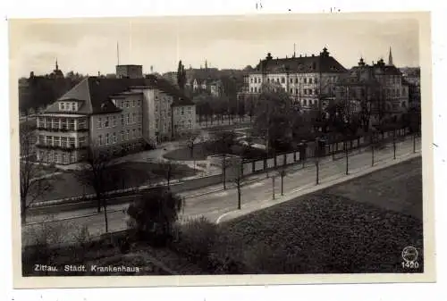 [Ansichtskarte] 0-8800 ZITTAU, Städtisches Krankenhaus, 30er jahre, Verlag Wagner. 