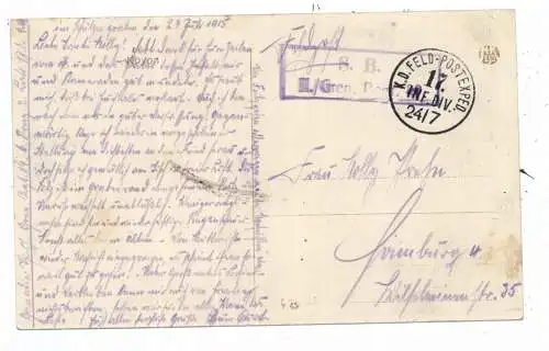 F 60400 NOYON, Deutsche Soldaten am Rathaus / Hotel de Ville, 1915, deutsche Feldpost