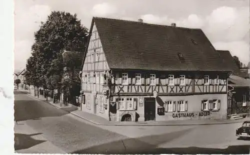 [Ansichtskarte] 6149 FÜRTH / Odenwald, Gasthaus Zum Adler, 1960. 